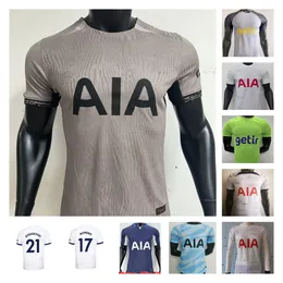 Tottenham Bergwijn 23 24 Soccer Jersey Maddison Son Perisic Kulusevski Spurs Hojbjerg 2023 2024 Lucas Llors Football Shirt Bryan Bergwijn Romero Spence Fans Player