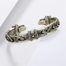 Great Fenrir ręcznie wykonana bransoletka Viking Fashion Biżuteria dla mężczyzn Women Sci88 Charm Bracelets289b