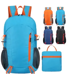 Ryggsäckspaket 20L Portable Foldble Backpack Folding Mountaineering Bag Ultralight Outdoor Climbing Cycling Travel Knapsack Handing Daypack 230824