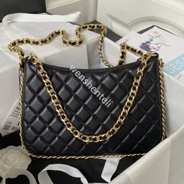 kadın lüks hobo çanta zinciri hilal tasarımcı tote çanta 10a üst el sanatları lüks el çantası as4368 fermuarlı elmas desen moda çalışma zincirleri çapraz omuz çantası