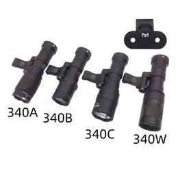 Hunting Scopes M340A/M340B/M340C/M340W tactical light flashlight with M/K double system base