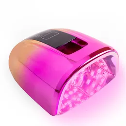 Nageltorkar Batteridriven laddningsbar nagellampa med spegelbotten Cordless Gel Polish Dryer UV Light For Nails Wireless Nail UV LED Lamp 230824