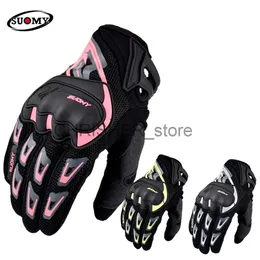 Guanti da ciclismo Suomy Guanti da moto Uomo Guanti da motociclista estivi Touch Screen Ciclismo Guanti protettivi da motocross Fit Donna Rosa Traspirante x0824