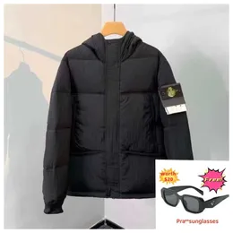 Designer-Daunenjacke für Herbst und Winter, Pufferjacken für Herren und Damen, Doppeldruck, Revers, Kapuze, Reißverschluss, lässiger Parka