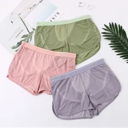 Underpants Mens Boxer Shorts Mesh Silk Thin Sheer Breathable Underwear String Buttock Lifting Panties 3PCS Boxershorts Trunks 230823