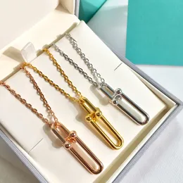 Fashion T-letter HardWear U-shaped link chain pendant Necklace bracelet earring women Designer Jewelry sets T0281102