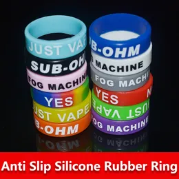 Nya dekorativa och skyddsband Silikongummivape ringar Ecig Silicon Vape Bands Non-SlipBands E Cigarett 22*7*1,5 mm