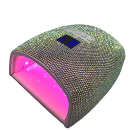 Nagelorter UV LED -nagellampa diamant UV -lampor för naglar laddningsbart UV -ljus för nagelrådlös Proterable Gel Polish Curling Manicure Tools 230824