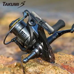 Fly Fishing Reels2 TAKUMI Reel 10003000 2500 Max Drag 18kg 52 1 Spinning Double Handle Grip Goods Fresh Pesca 230825