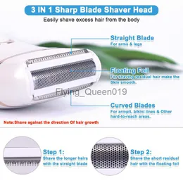 USB Rechargeable Women Painless Electric Epilator Beard Hair Removal Women's Shaving Machines Portable Female Hair Trimmer LCD HKD 230825.