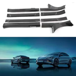 Interior Accessories For To BYD Seal Modified Carbon Fiber Doorsill Bar Welcome Pedal ABS Plastic Upper 2023