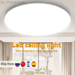 LED Tavan Lambası15/20/30/50W Tavan Işıkları Oturma Odası Yuvarlak Panel Lambası Yatak Odası Mutfak Balkon Koridoru Aydınlatma HKD230825