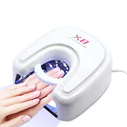 Nagelorter 48W ansluten Power X8 UV LED Nail Lamp Professional uppladdningsbar nagellack torktumlare UV -ljus för Manicure Salon 230824