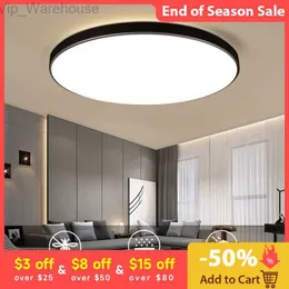 Lampada da soffitto moderna rotonda 50W 40W 30W 18W Plafoniera a LED super luminosa per soggiorno camera da letto bagno bianco freddo bianco caldo HKD230825