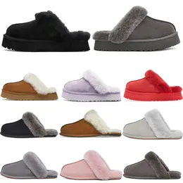 Designerskie buty śniegowe Australia mini platforma butów butów tazz cappers klasyczne zamsz slajdy zimowe wełna ciepłe botki furt