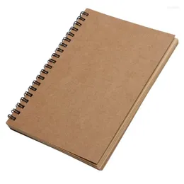 Reeves Retro Spiral Bound Coil Sketch Book Blank Notebook Kraft Sketching Paper Drop