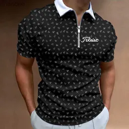 Summer Korea Golf Hot Hot Men's New Men koszulki Wysokiej jakości oddychana koszula polo z krótkim rękawem T-shirt HKD230825