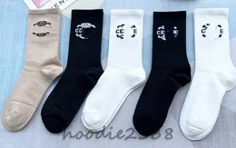 Designer meias masculinas e femininas multi-marca de luxo meias esportivas inverno net carta meias de malha algodão 0824