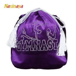 Anelli per ginnastica 24 colori Borsa per palline da ginnastica artistica RG Accessori professionali in tessuto di velluto protettivo Strass per ragazze 230825