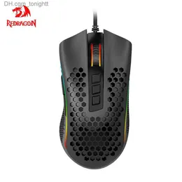 Redragon Storm M808 USB Gaming Mouse Wired RGB Backlight 12400 DPI 9ボタンプログラマブルQ230825