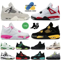 Jumpman 4 4s mens basketball shoes pine green Frozen Moment black cat vivid sulfur red cement university blue yellow thunder pink purple oreo snorlaxs j4 s j4s sneaker