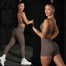 Kadın Yoga Giyim Kısa Setler Kadınlar İçin Fitness Giysileri Sport Ropa De Deportiva Mujer Salonu Set Conjuntos Cortos 2piece 2piece Sakinsiz X0825