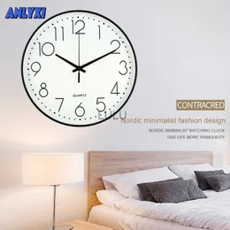 12 pollici 30 cm orologio da parete muto creativo moda casa soggiorno tridimensionale digitale semplice orologio a batteria Relojes De Pared HKD230825 HKD230825