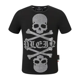 PLEIN BEAR T-SHIRT Hommes Designer T-shirts Marque Vêtements Strass PP Crânes Hommes T-SHIRT COL ROND SS SKULL Hip Hop Tshirt Top Tees 16625