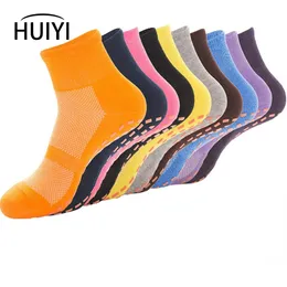 Sports Socks Nonslip Women Yoga Men Floor Grip Lämplig för Pilates Dance Trampoline Home Hospital Fitness 230824