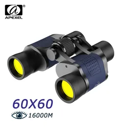 Binóculos telescópio apexel alta clareza 60x60 10000m potência para caça ao ar livre visão noturna óptica binocular zoom fixo 230824