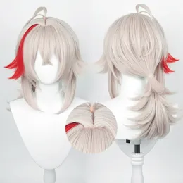 Cosplay Wigs Kazuha Cosplay Wig Game Genshin Impact Teaterpataint Synthetic Hair Anime Cosplay Wigs Wig Cap 230824