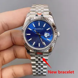 Relógio de designer masculino automático mecânico U1 novo grão de cabeça pequena cinco contas caixa de aço inoxidável ST9 safira relógios de diamante à prova d'água 126334 relógios da série azul