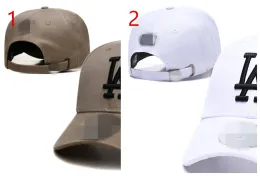 최신 남성 고급 디자이너 LA 야구 모자, 남성 여성, 트럭 운전사 모자를위한 라운드 액티브 레터 조정 가능한 정점