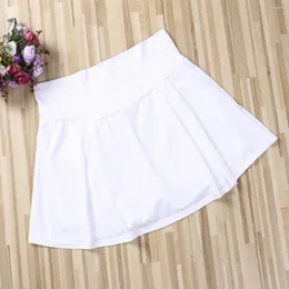 Running Shorts Women의 High-Waist Pleated Tennis Skirts Ruffle 디테일-빠른 건조 및 세련된 이중 레이어 스포츠 및 빠른 건조 및