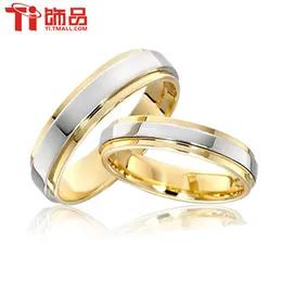 Bandringar Super Deal Size 3-14 Steel Womanand Man's Wedding Rings Par Ring Band Ring Can Gravering Price är för 1st 230824