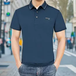 2023 för sommaren snygga brevtryck herrverksamhet och smart casual medium stretch -knapp upp kort ärm Gulf Polo Shirt HKD230825