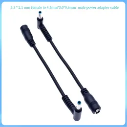 10pcs /lot 4.5 *3.0 *0.6mm erkek ila DC 5.5 *2.1 mm dişi konektör DC Jack Adaptör Kablosu ASUS HP Envy Ultrabook dizüstü bilgisayar