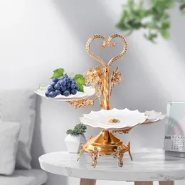 Пластин Mared Cupcake Stand Luxury 3 Layer Fruit Plate для торта десерта гостиная