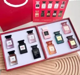 Gift Perfume Set Unisex Eau De Parfum Fragrance 10pcs 8pcs 7.5ml Spray Kit Long Lasting Soleil Blanc Oud Wood Cherry Rose Prick Bitter Peach Sample Size Kit