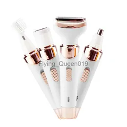 4 I 1 Electric Eyebrow Trimmer Portable Hair Remover Kvinnor Depilator Näsörör Trimmer Borttagning Lady Shaver Epilator smärtfri HKD230825