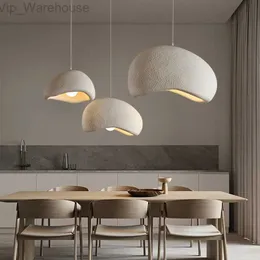 Modern Wabi-Sabi vindmatsal LED Pendant Lights Home Decor Bedroom LED Pendant Lamp Bar Cafe Loft Hanging Lighting Fixtures HKD230825