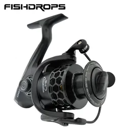 BAITCASTING REELS FISHDROPS Fiske Spinning Reel 12BB Saltvatten Lätt PESCA Storlek 10007000 Wheel Coil 230824