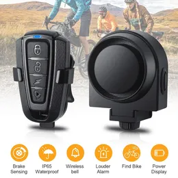 Clacson per bici ANTUSI Allarme vibrazione bicicletta senza fili Ricarica USB Allarme bici moto Telecomando Antifurto Rilevatore bici Sistema di allarme 230824