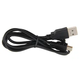 Black Data Cables 1M USB 2.0 A till mini 5pin laddningskabeladaptertråd