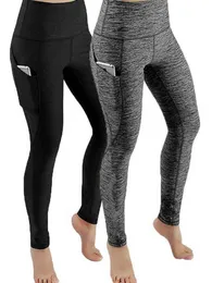 Completo da yoga Tasche legging a vita alta Pantaloni fitness Pantaloni sportivi da corsa per donna Pantaloni sportivi QuickDry Pantaloni da allenamento 230824