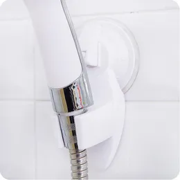 Conjunto acessório de banho 1 pc 6 cores banheiro cabeça de chuveiro suporte titular plástico montado na parede punch-livre suportes de montagem com poderoso otário