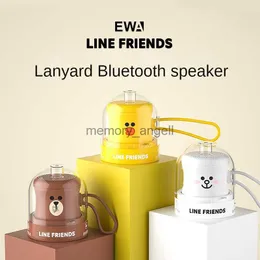 EWA A119 Bluetooth Speaker LINE FRIENDS Oak Fruit Waterproof MiNi Wireles Cartoon Portable Subwoofer Gift Phone Computer Speaker HKD230825