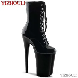 spring Boots Sexy 9 autumn and high inches shoes 23 cm thin heel pole dance night club party ankle boots T230824 71 T0824