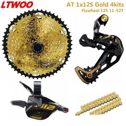 Cykel Derailleurs MTB Mountain 12 Speed ​​Groupset 12S 1152T Kassett Shifter Bakre Derailleur Shift Chain 12S Gold Group Set för SRAM Shimano 230825