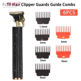 Barbeadores elétricos para cortador de cabelo T9 Guardas Guia Pentes Trimmer Guias de corte Ferramentas de estilo Acessório compatível 1.5mm 2mm 3mm 4mm 6mm 9mm 230824